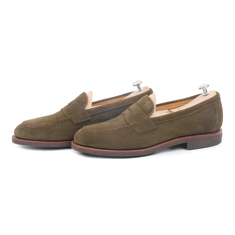 514045 - HUNTING GREEN SUEDE - E made by Meermin