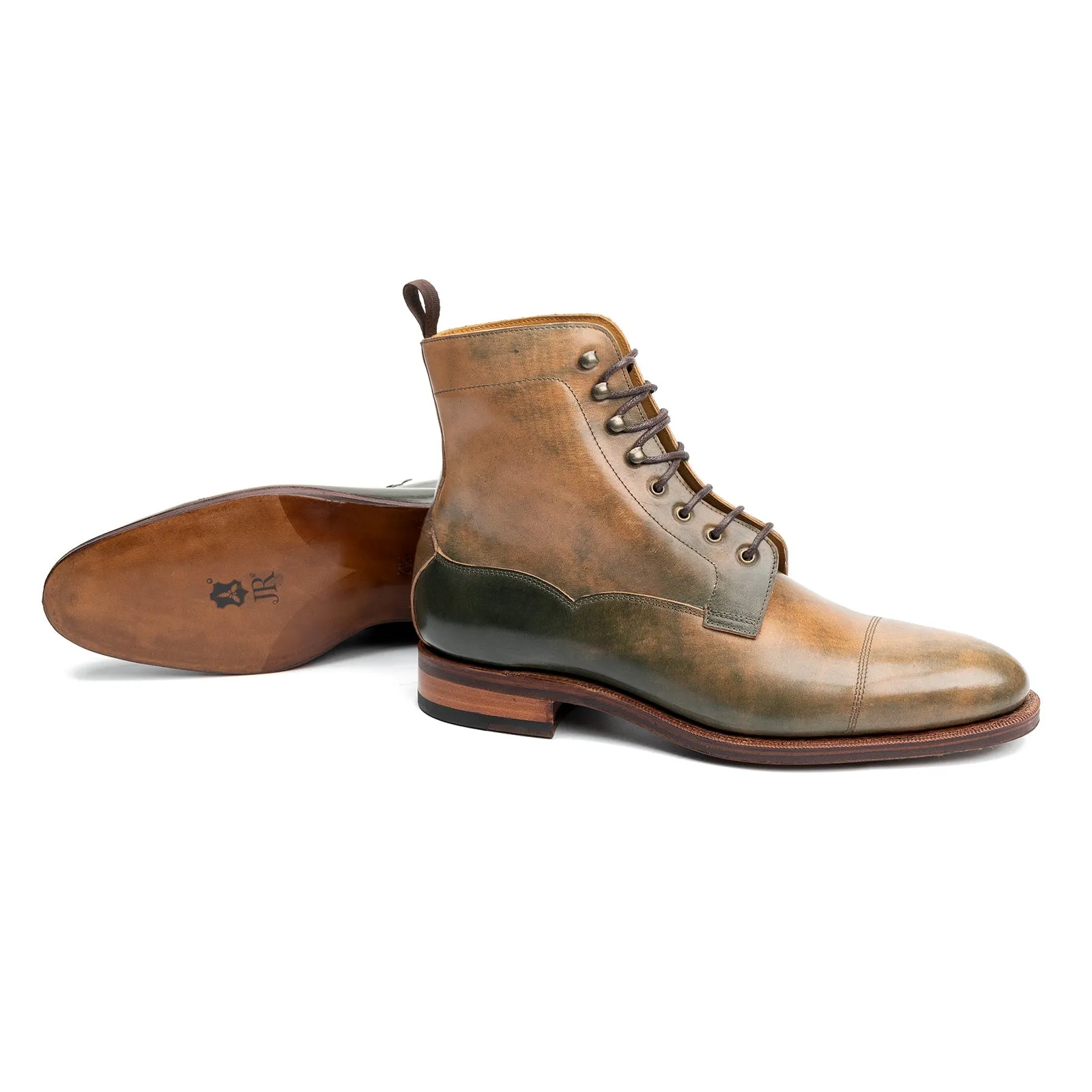 101523 - GREEN MARBLED SHELL CORDOVAN - E sold by Meermin product image thumbnail 5