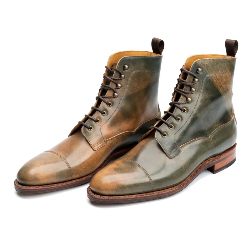 101523 - GREEN MARBLED SHELL CORDOVAN - E sold by Meermin