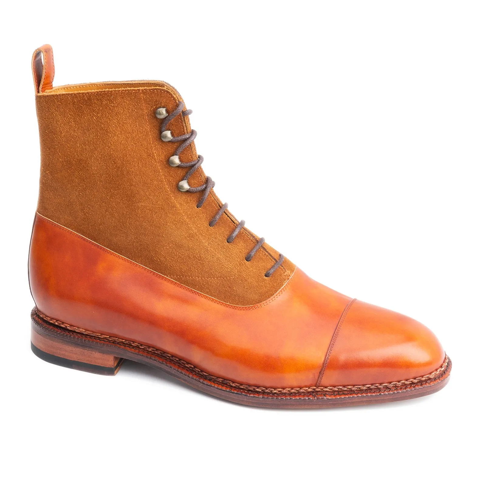 106077 - GOLD MUSEUM CALF & COGNAC CASTORO - E sold by Meermin