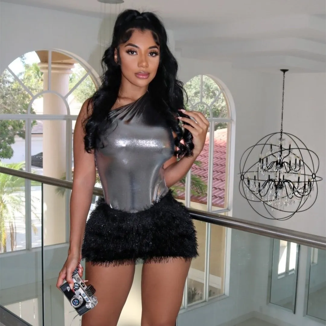 Black Tassel Skirt Set sold by Azel Clothing