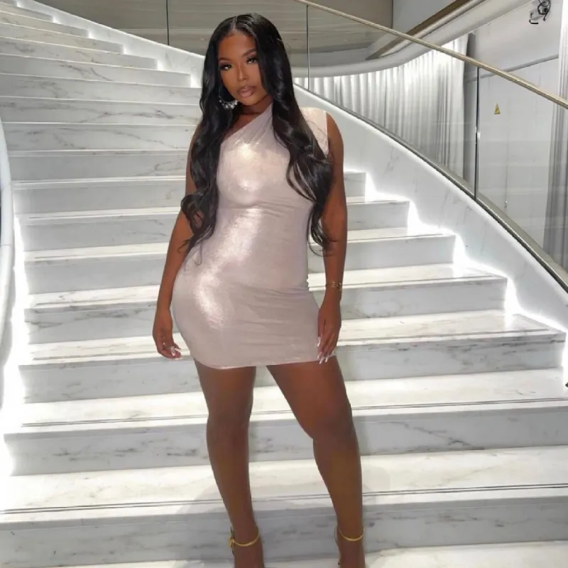 Metallic Dress sold by Azel Clothing