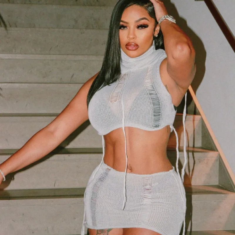 Knitted Hood Set made by Azel Clothing