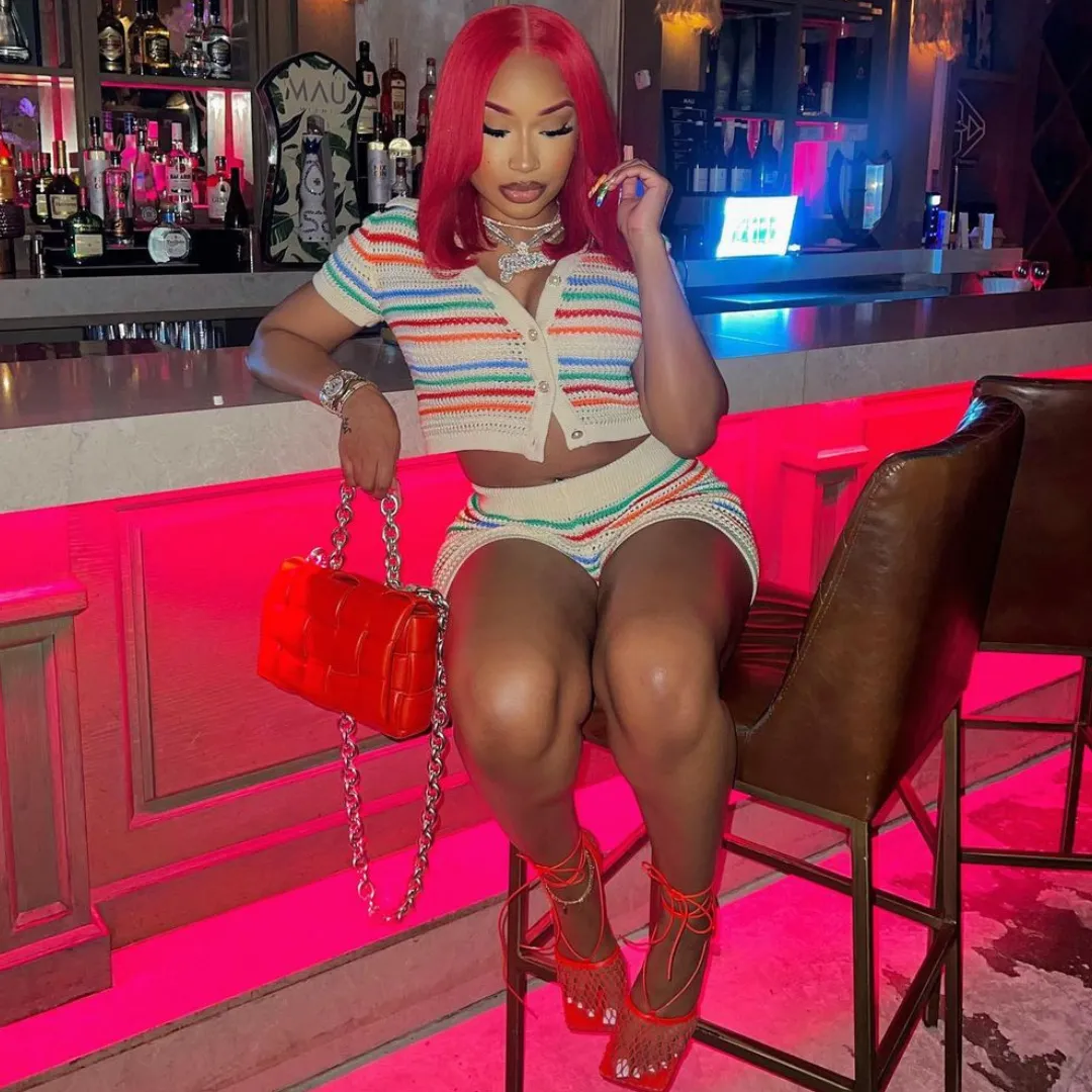 Knitted Shorts Set sold by Azel Clothing product image thumbnail 4