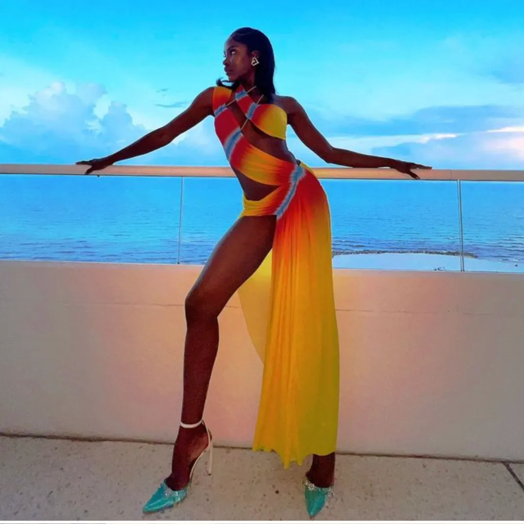 Yellow Goddess Dress sold by Azel Clothing