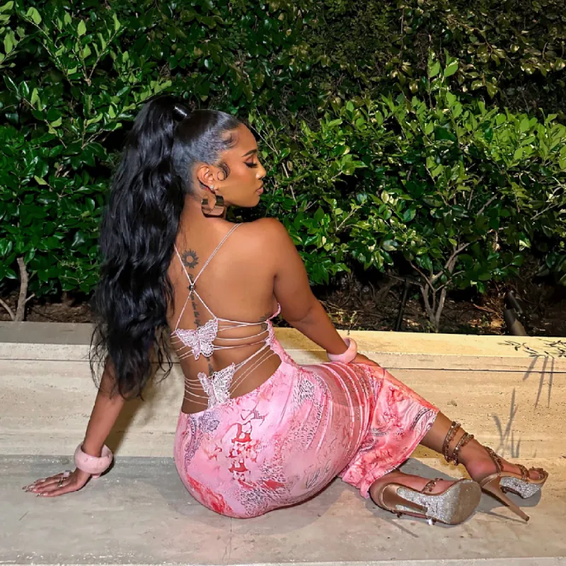 Butterfly Maxi Dress sold by Azel Clothing