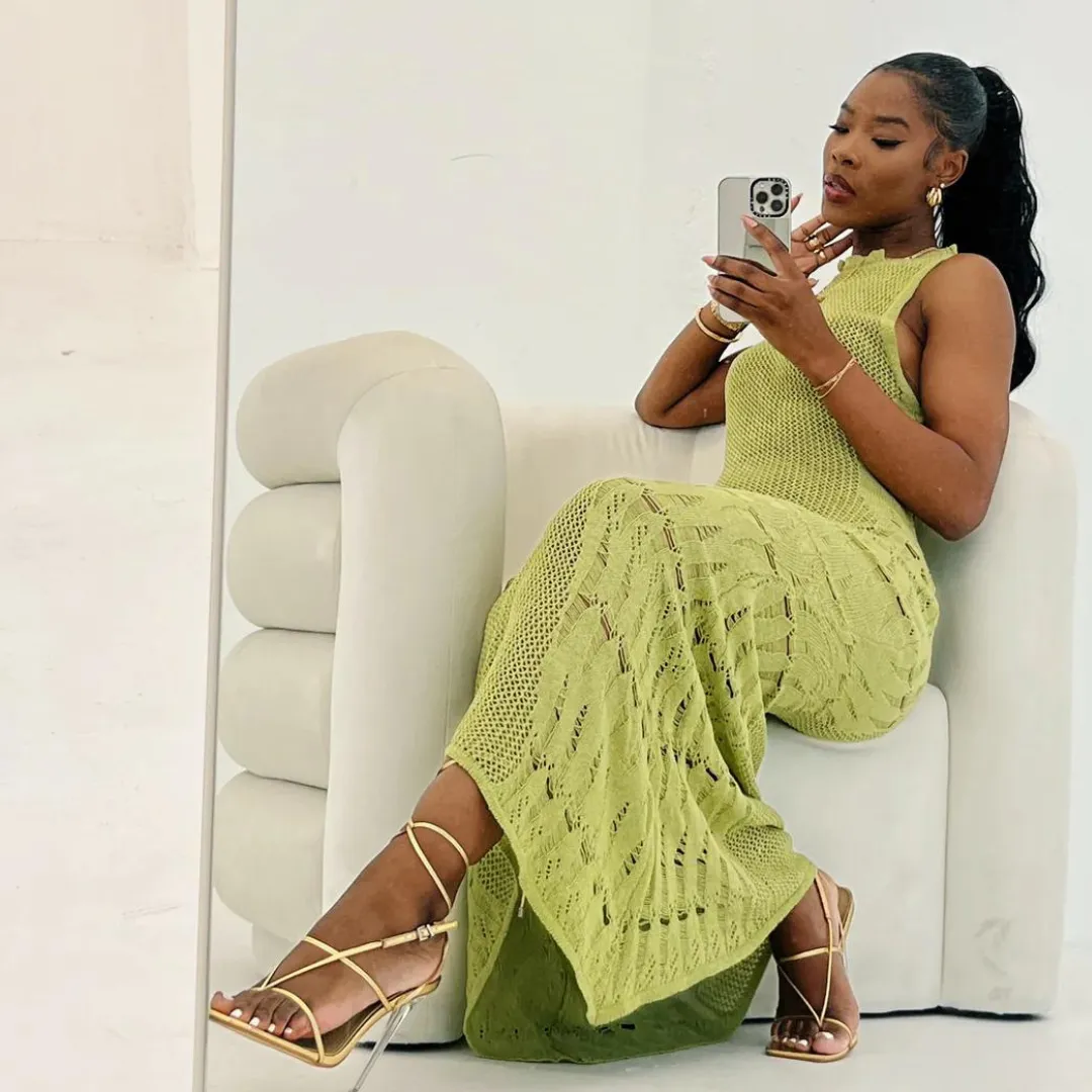 STITCH ME DRESS GREEN sold by Azel Clothing product image thumbnail 4