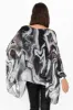 Sashia Black Swirl Silk Layer Top sold by Blue Bungalow