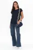 Manly Navy Cotton Tee sold by Blue Bungalow