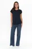 Manly Navy Cotton Tee sold by Blue Bungalow