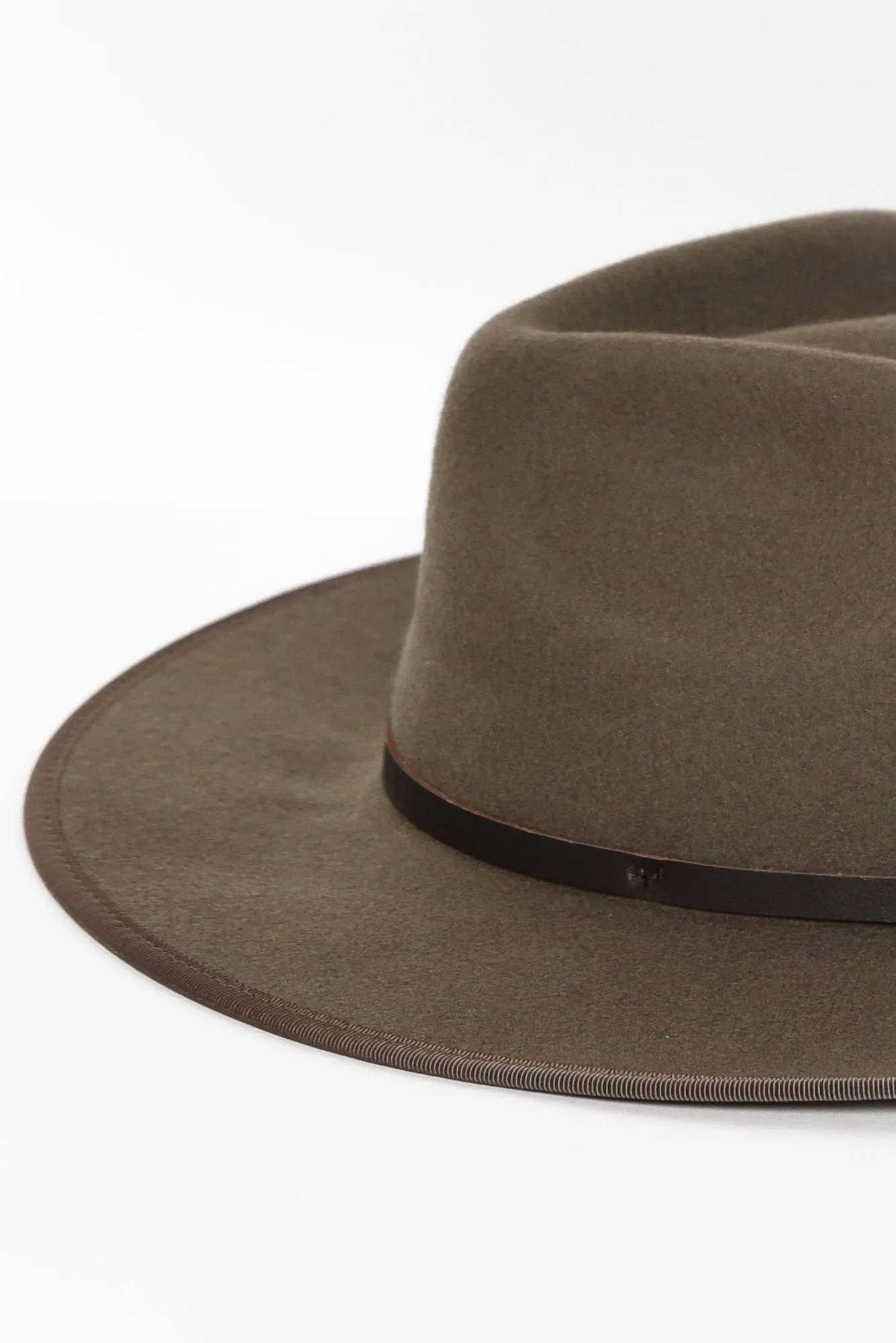 Meribel Taupe Wide Brim Fedora sold by Blue Bungalow product image thumbnail 3