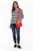 Black Mixed Stripe Milan 3/4 Sleeve Top sold by Blue Bungalow