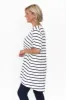 Novella White Stripe Bamboo Top sold by Blue Bungalow