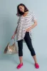 Novella White Stripe Bamboo Top sold by Blue Bungalow