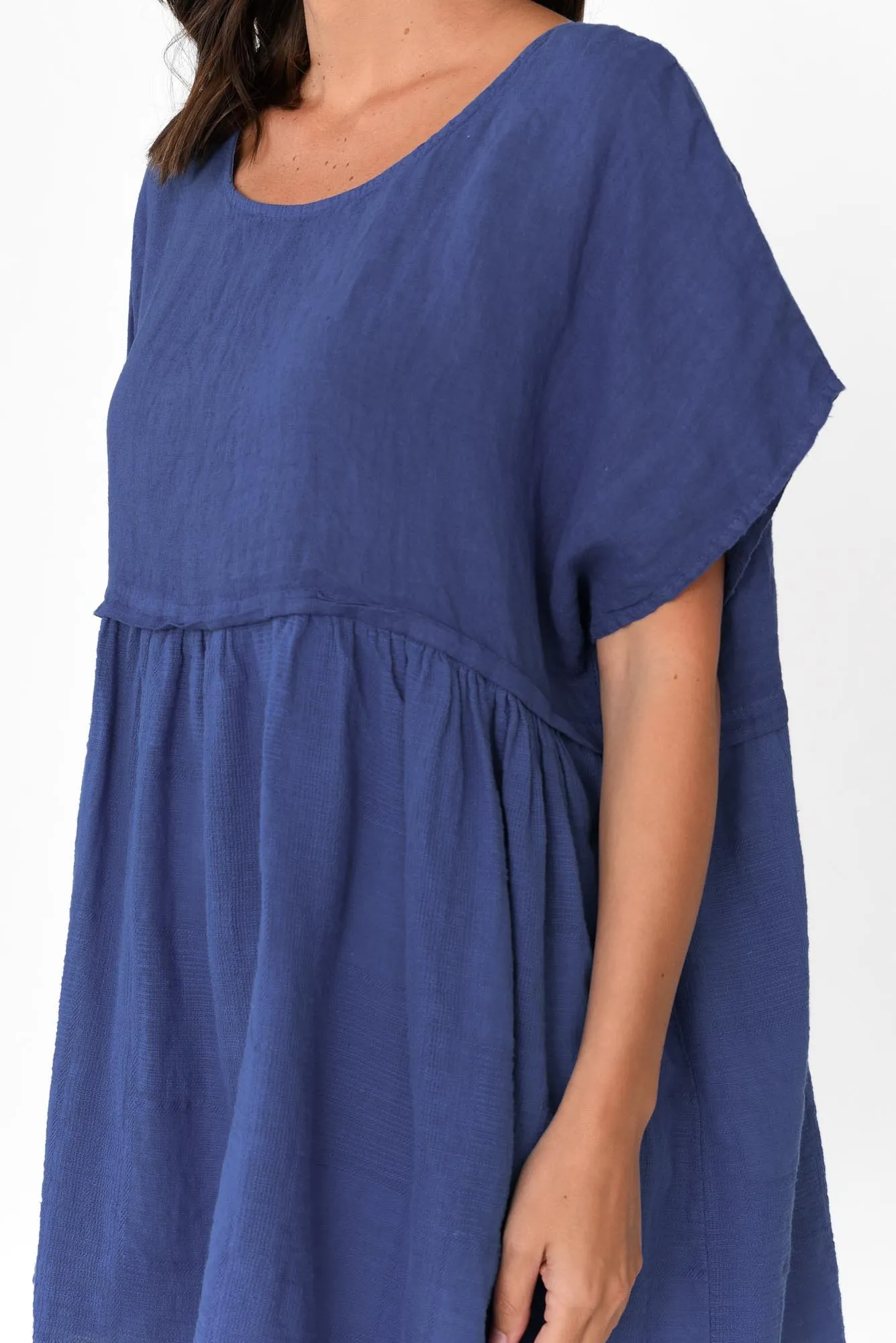 Sabre Cobalt Linen Top sold by Blue Bungalow product image thumbnail 5