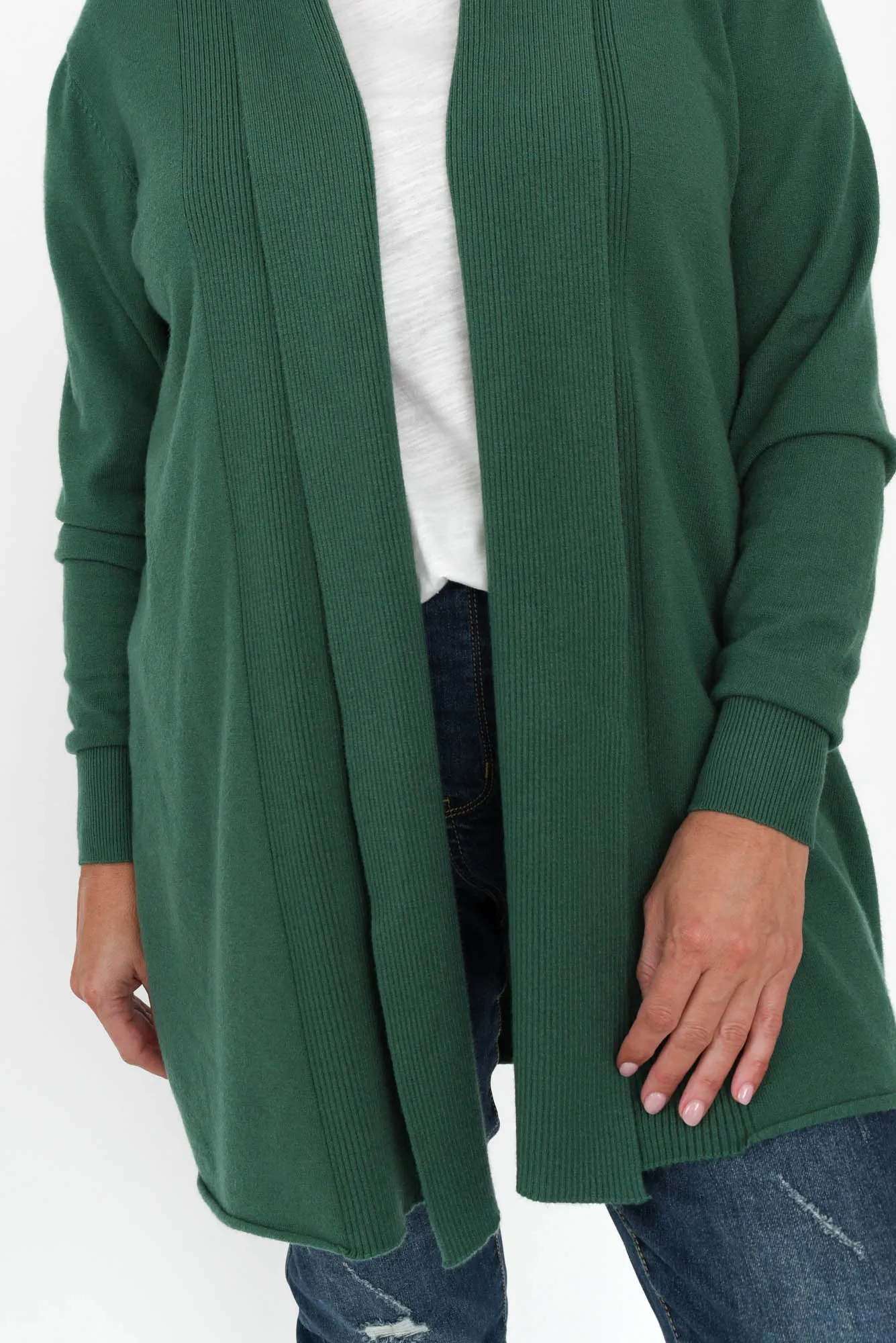 Mabelle Green Cotton Blend Cardigan sold by Blue Bungalow product image thumbnail 4
