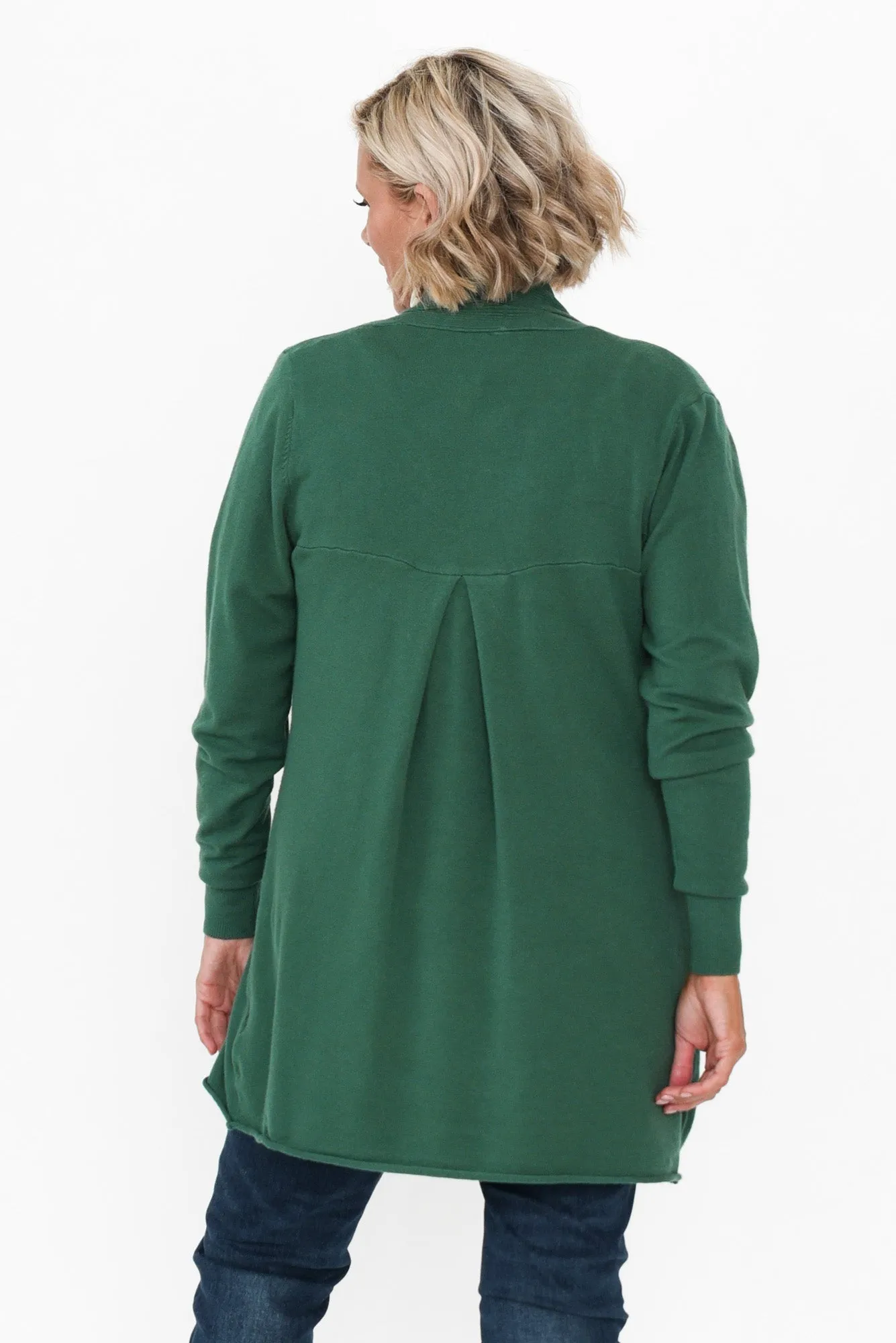 Mabelle Green Cotton Blend Cardigan sold by Blue Bungalow product image thumbnail 5