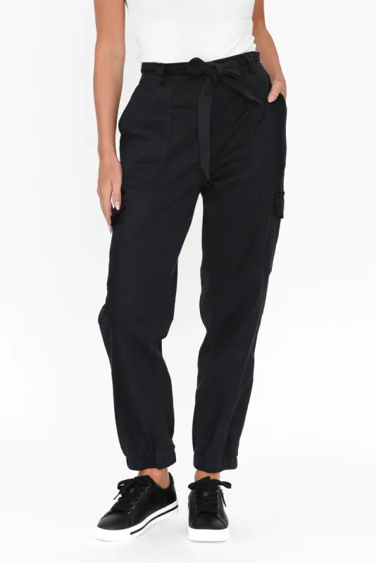 Canterbury Charcoal Lyocell Cargo Pants sold by Blue Bungalow