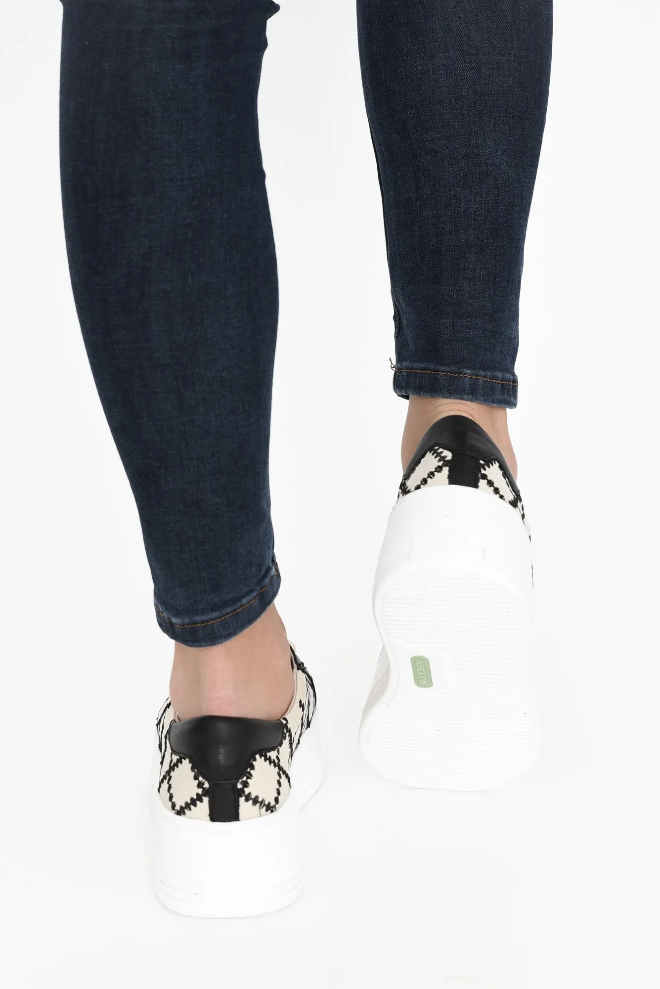 Frankie Black Leather Platform Sneaker sold by Blue Bungalow product image thumbnail 5