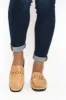Mab Tan Buckle Mule sold by Blue Bungalow
