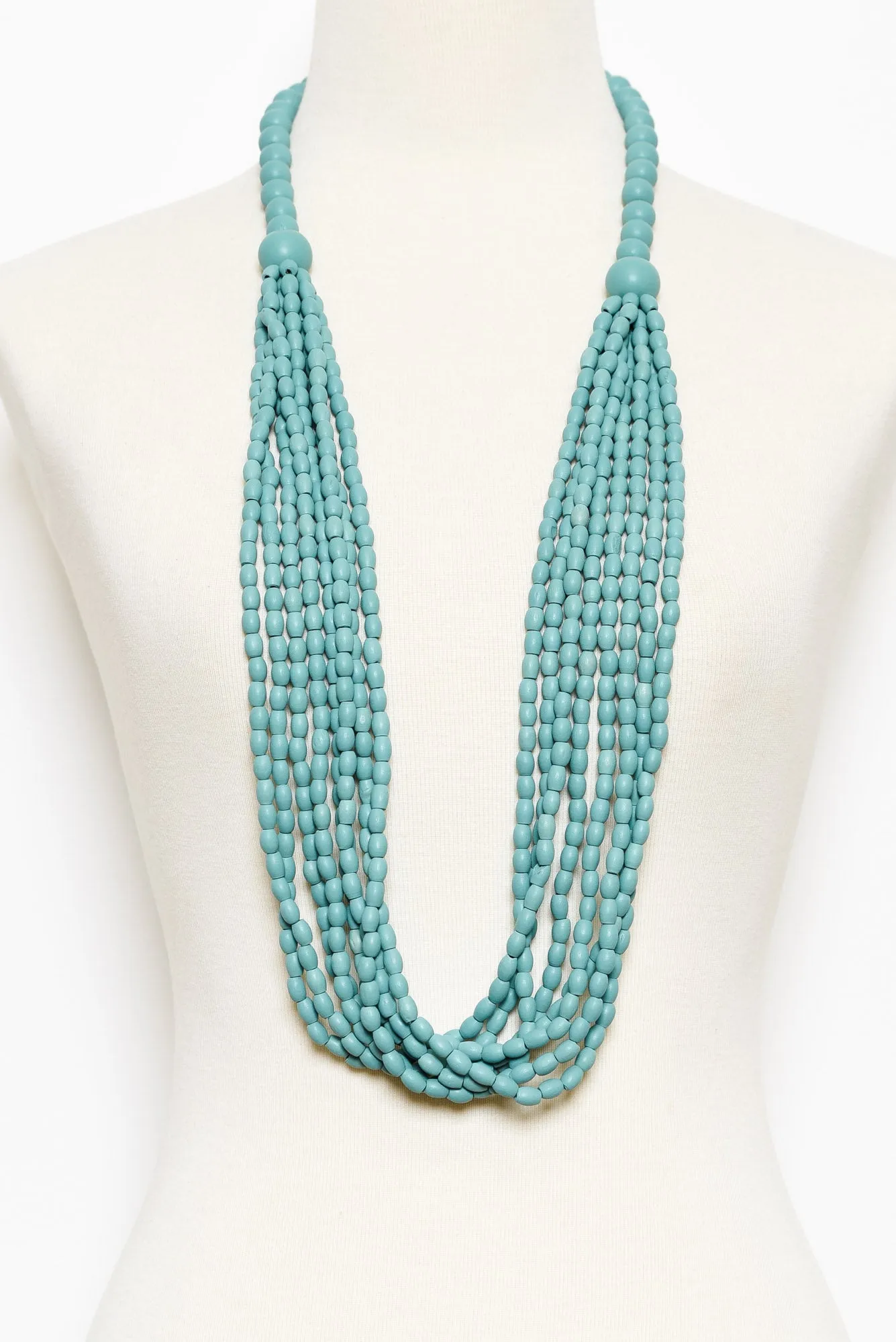Pria Turquoise Beaded Necklace sold by Blue Bungalow product image thumbnail 2
