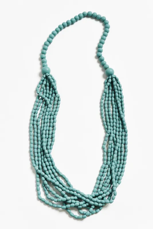 Pria Turquoise Beaded Necklace sold by Blue Bungalow