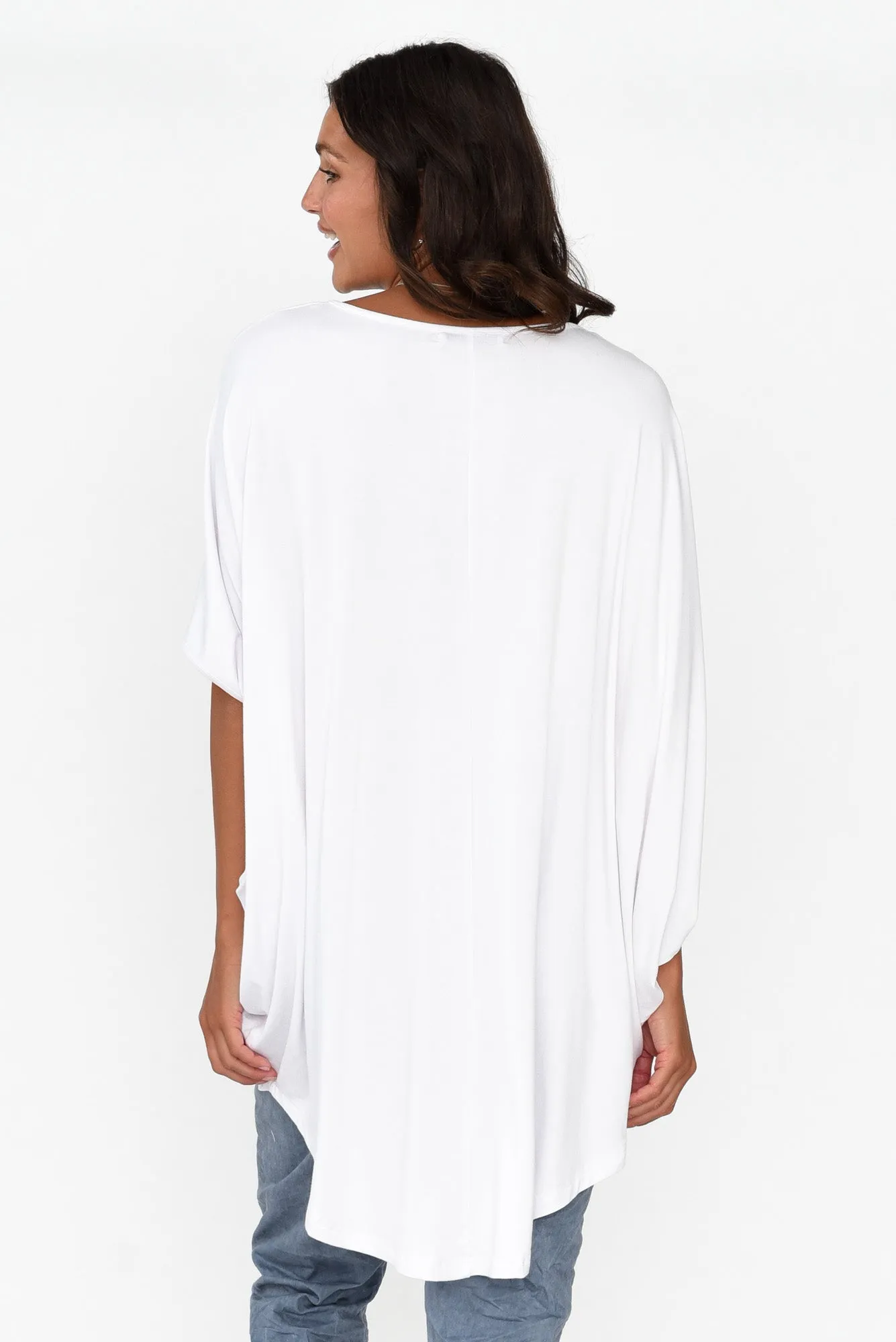 Emory White Bamboo Batwing Top sold by Blue Bungalow product image thumbnail 5