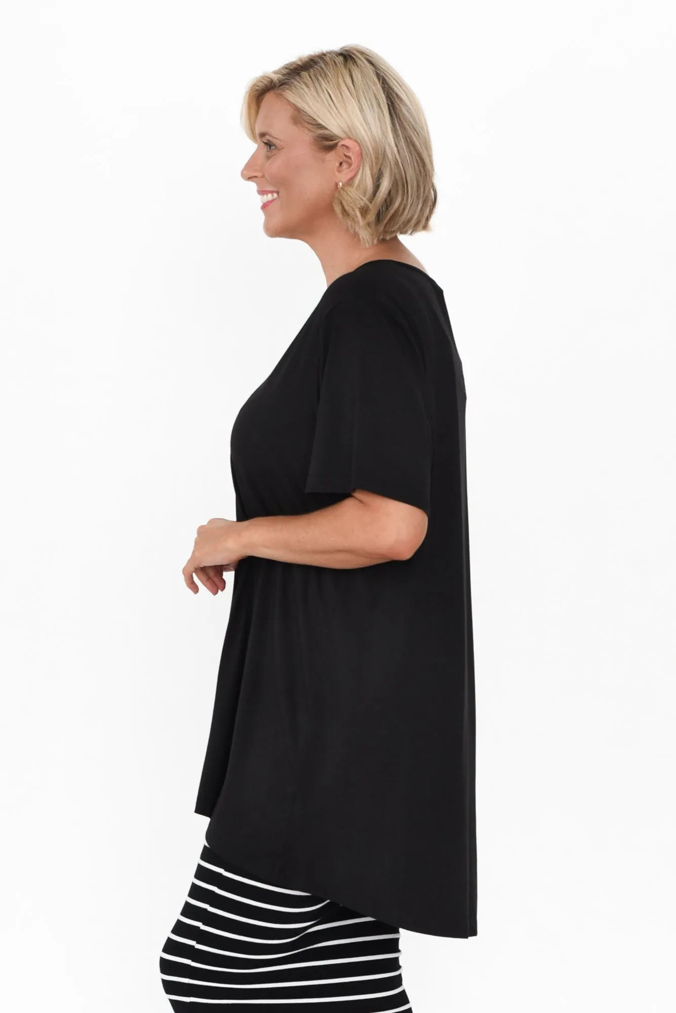 Novella Black Bamboo Top sold by Blue Bungalow product image thumbnail 3
