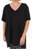 Novella Black Bamboo Top sold by Blue Bungalow