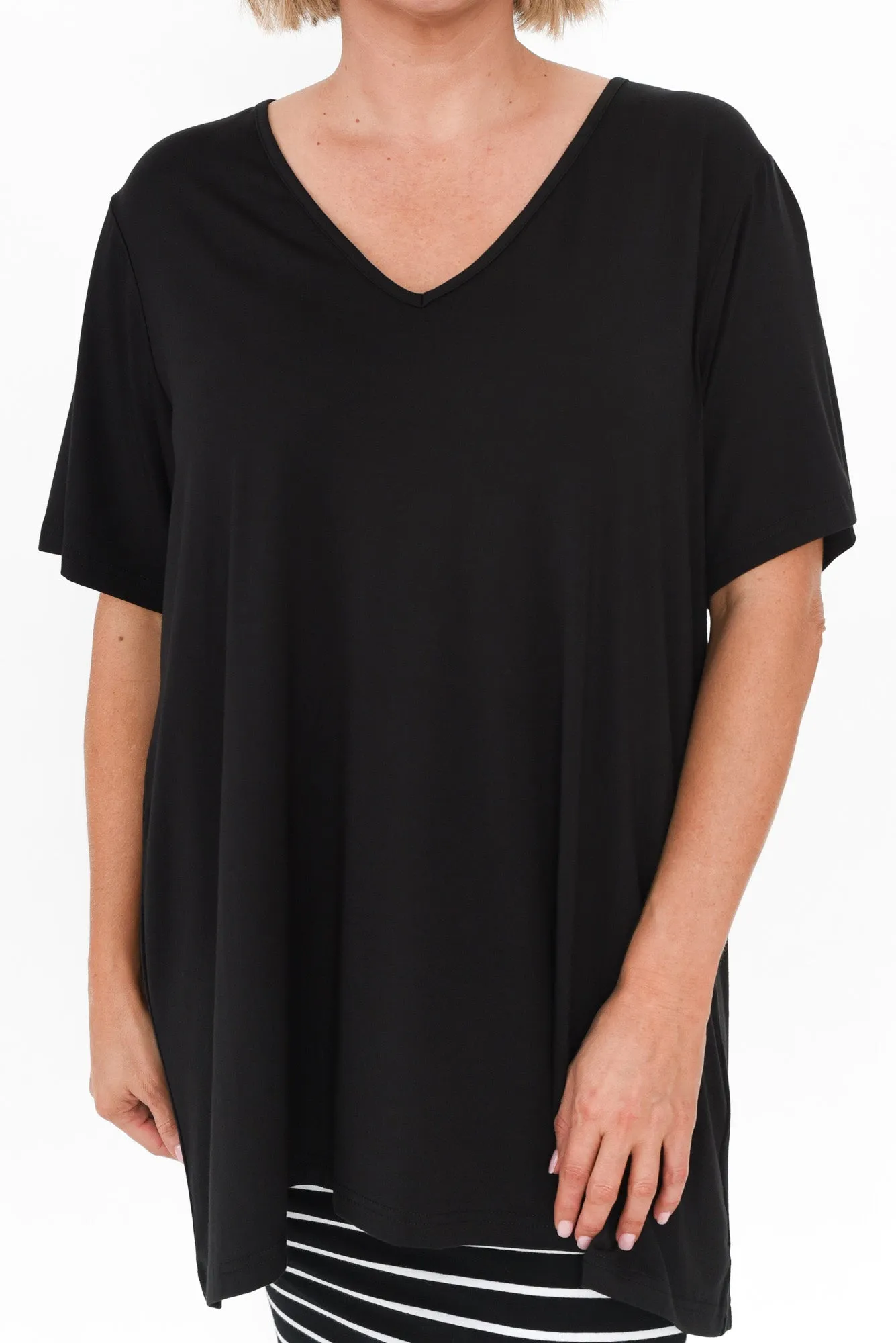 Novella Black Bamboo Top sold by Blue Bungalow product image thumbnail 5