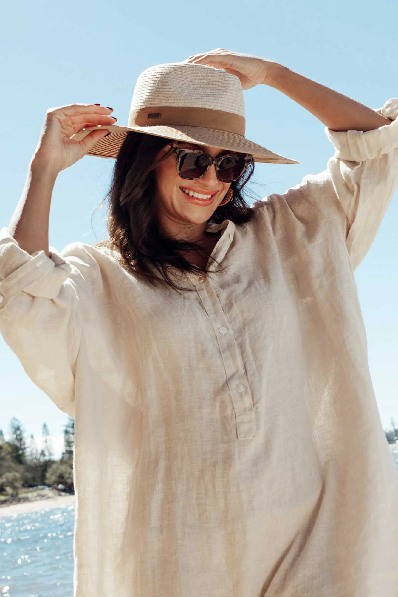 Maui Camel Travel Fedora sold by Blue Bungalow product image thumbnail 2