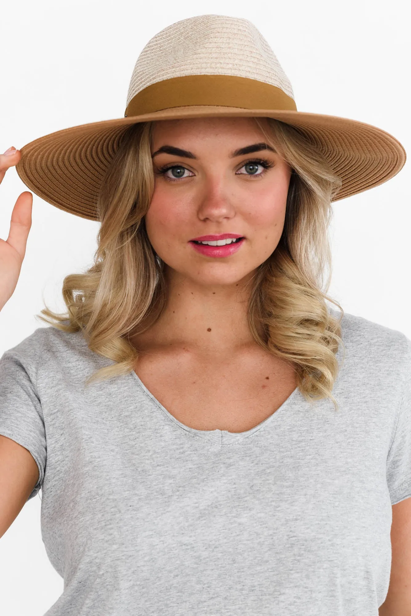 Maui Camel Travel Fedora sold by Blue Bungalow