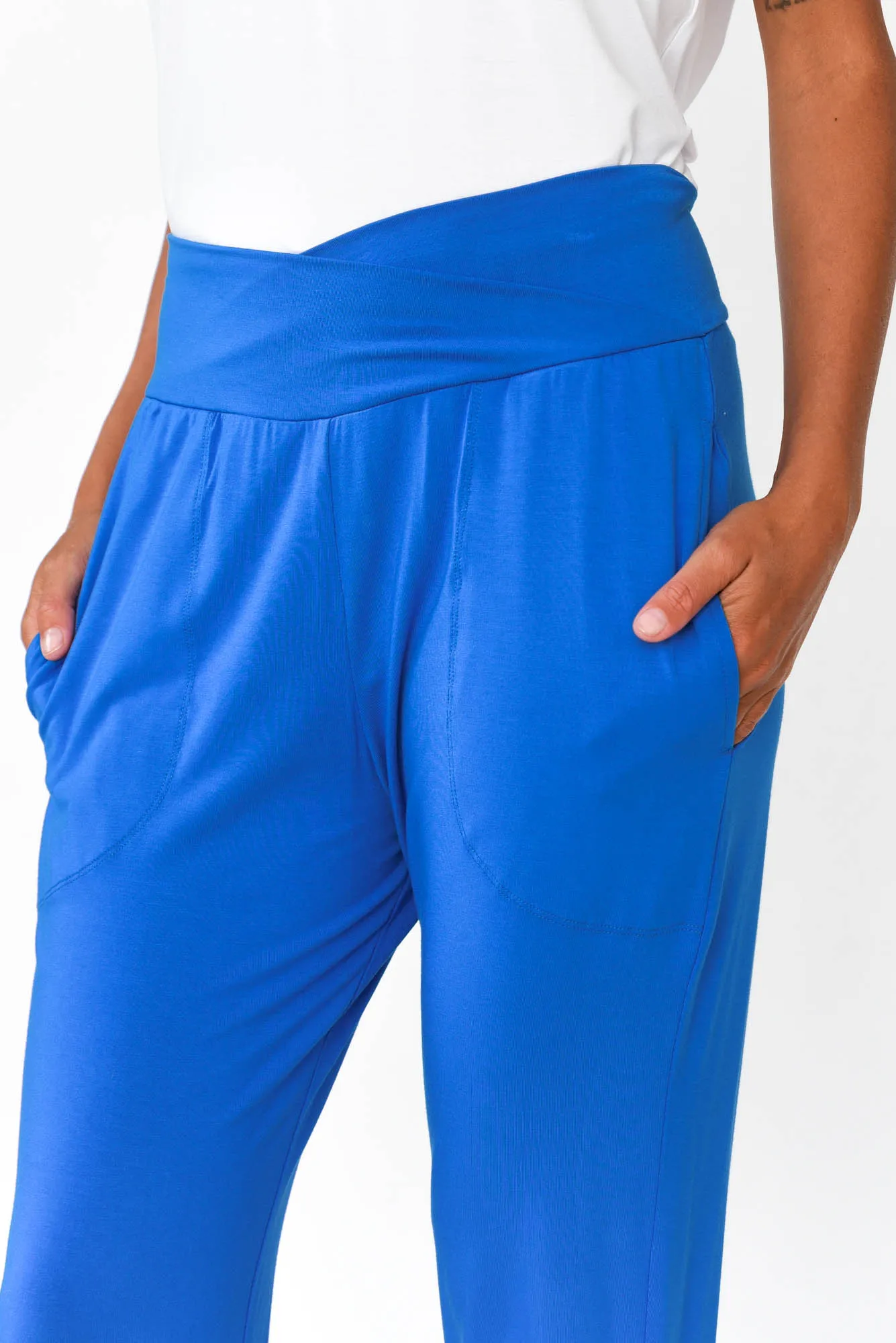Perry Cobalt Bamboo Crop Pants sold by Blue Bungalow product image thumbnail 5