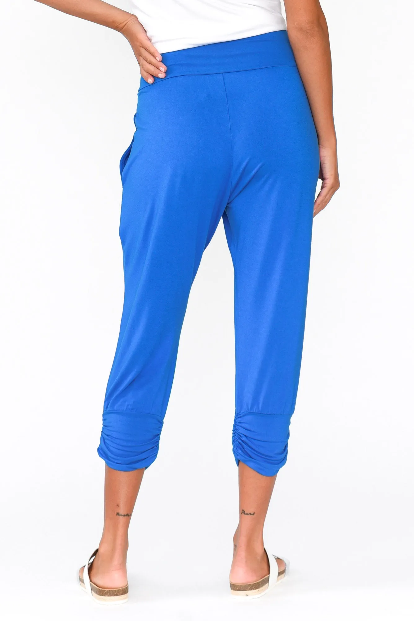 Perry Cobalt Bamboo Crop Pants sold by Blue Bungalow product image thumbnail 4