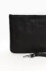 Queens Black Leather Clutch sold by Blue Bungalow