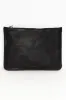 Queens Black Leather Clutch sold by Blue Bungalow