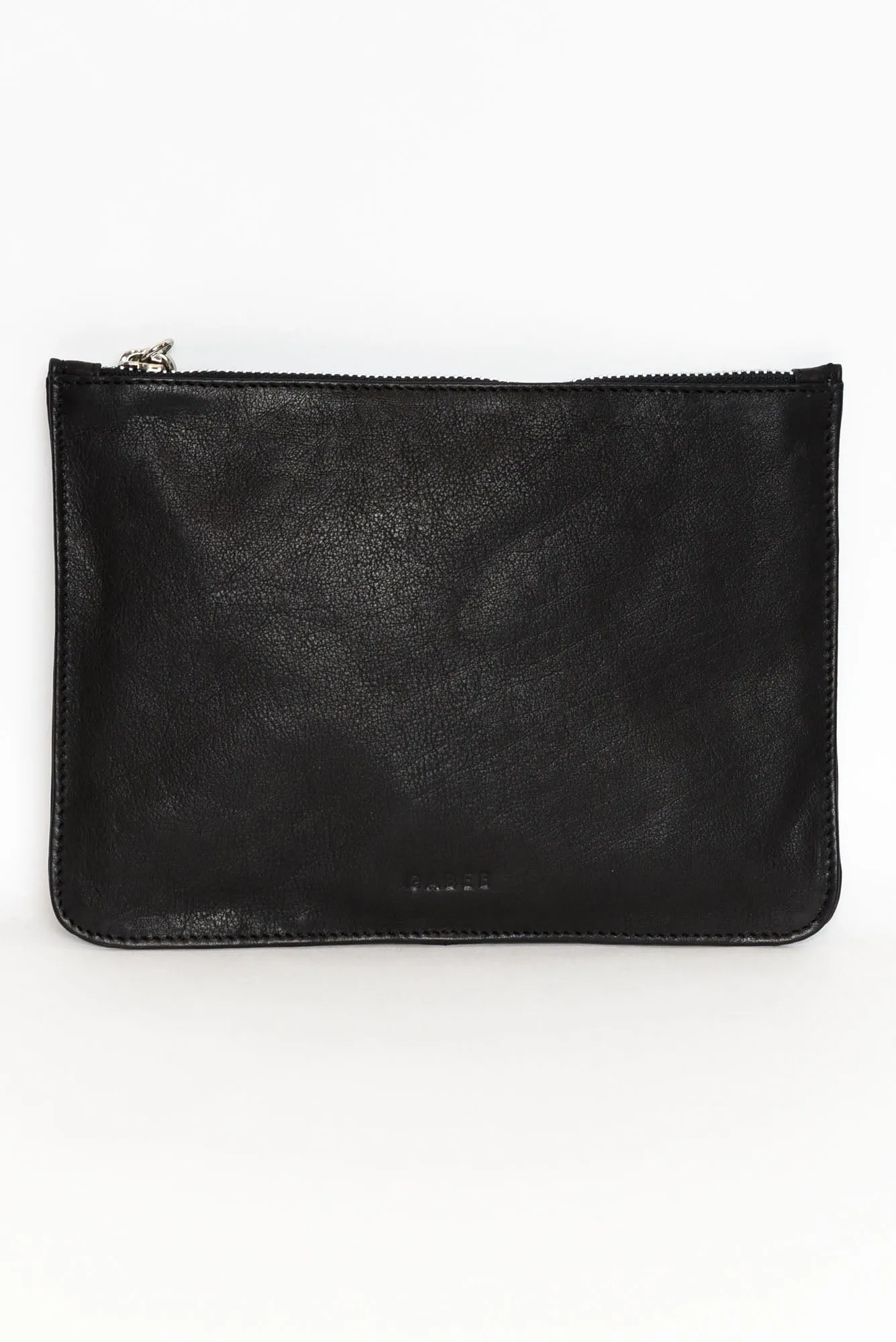 Queens Black Leather Clutch sold by Blue Bungalow product image thumbnail 4