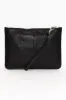 Queens Black Leather Clutch sold by Blue Bungalow