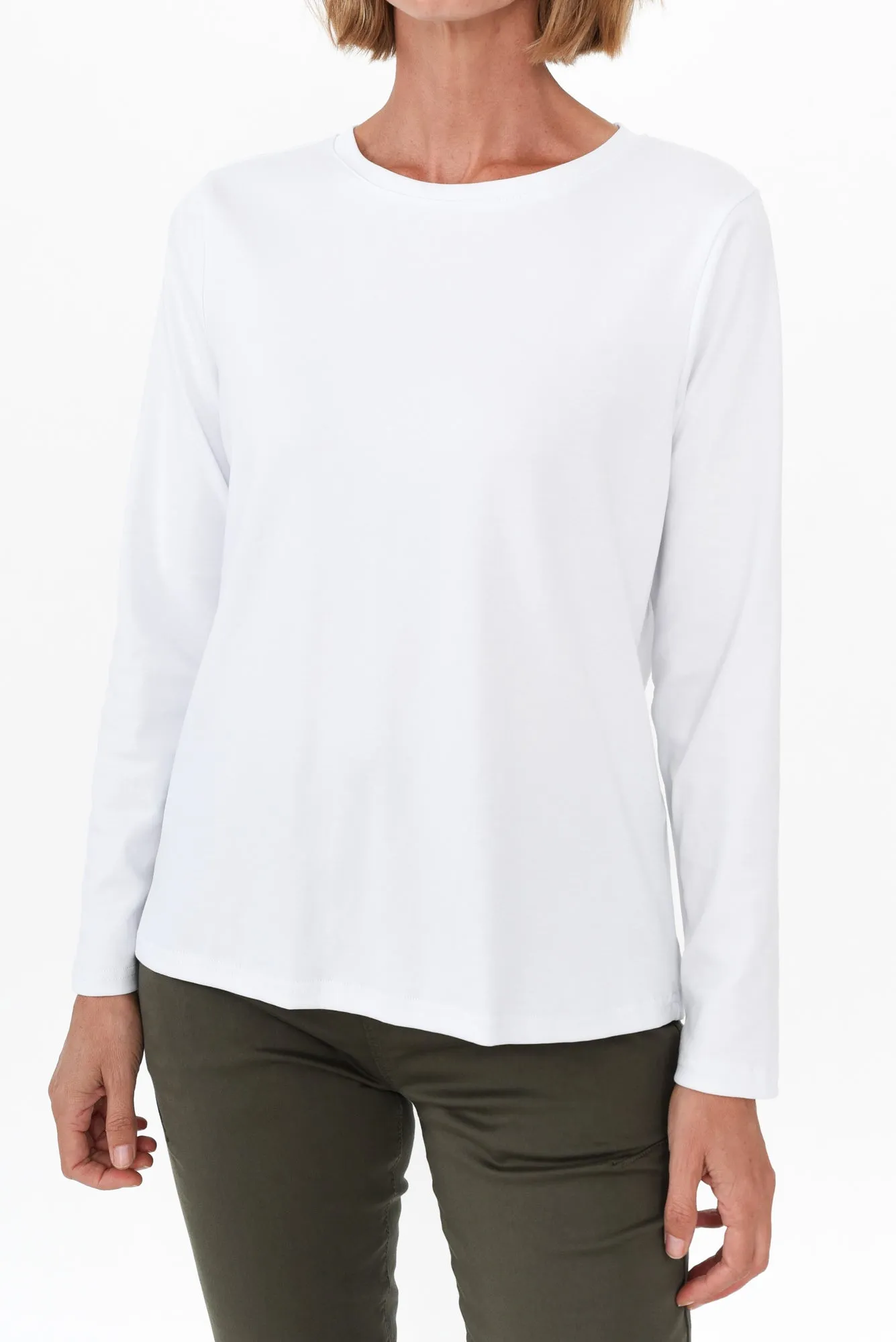 Porter White Cotton Long Sleeve Top sold by Blue Bungalow product image thumbnail 5