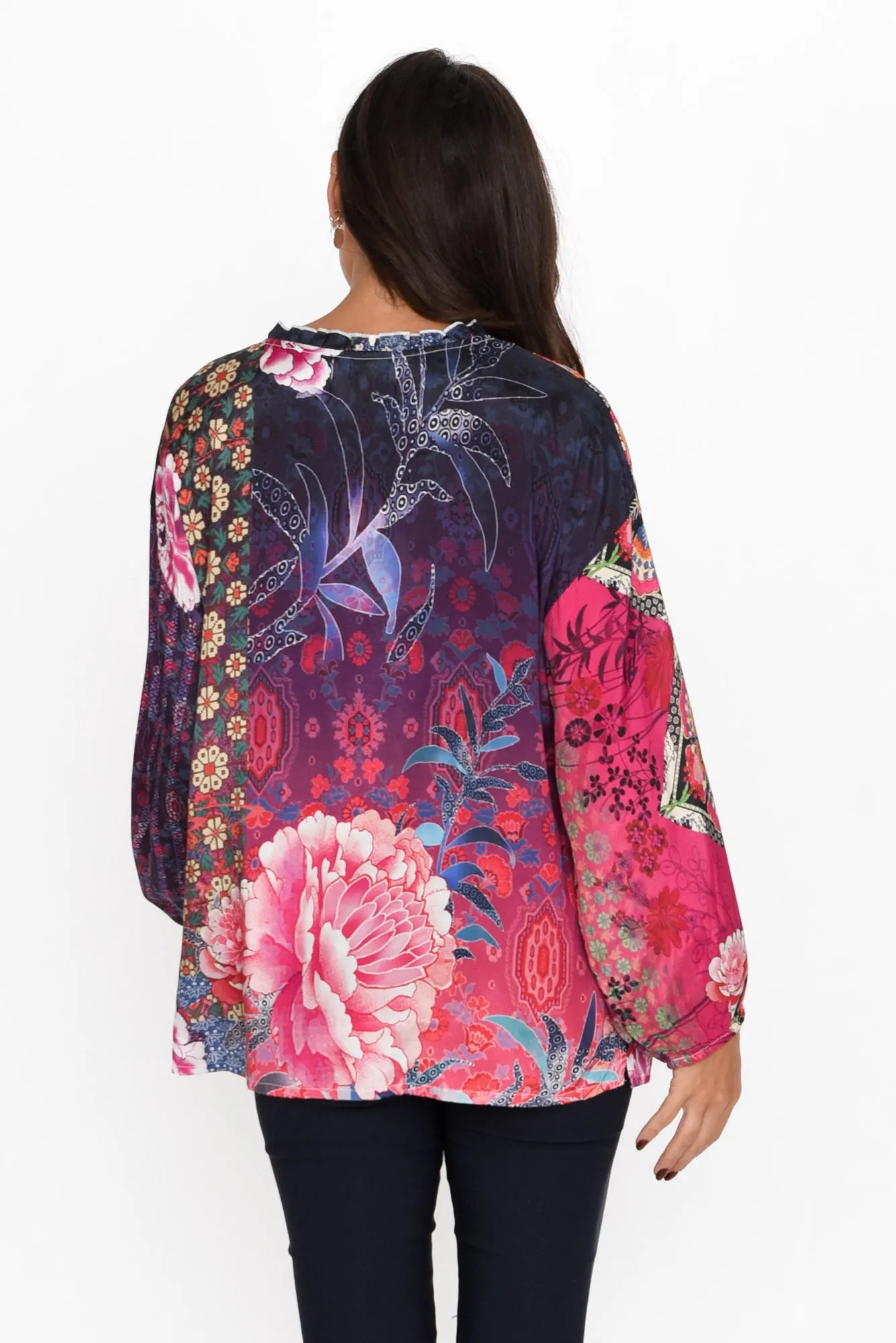 Abrish Pink Floral Shirt sold by Blue Bungalow product image thumbnail 4