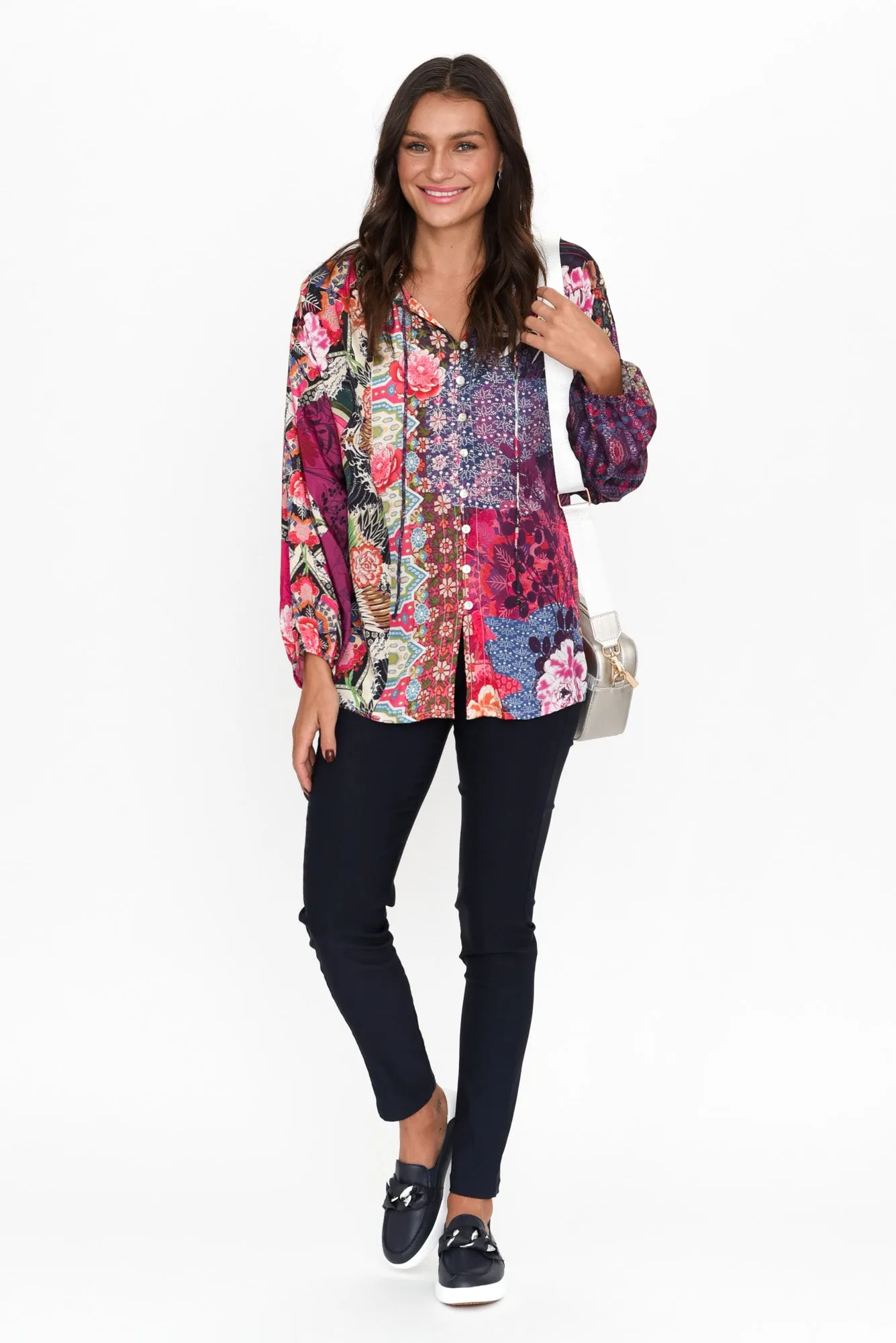Abrish Pink Floral Shirt sold by Blue Bungalow product image thumbnail 2