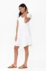 Sabina White Crinkle Cotton Dress sold by Blue Bungalow