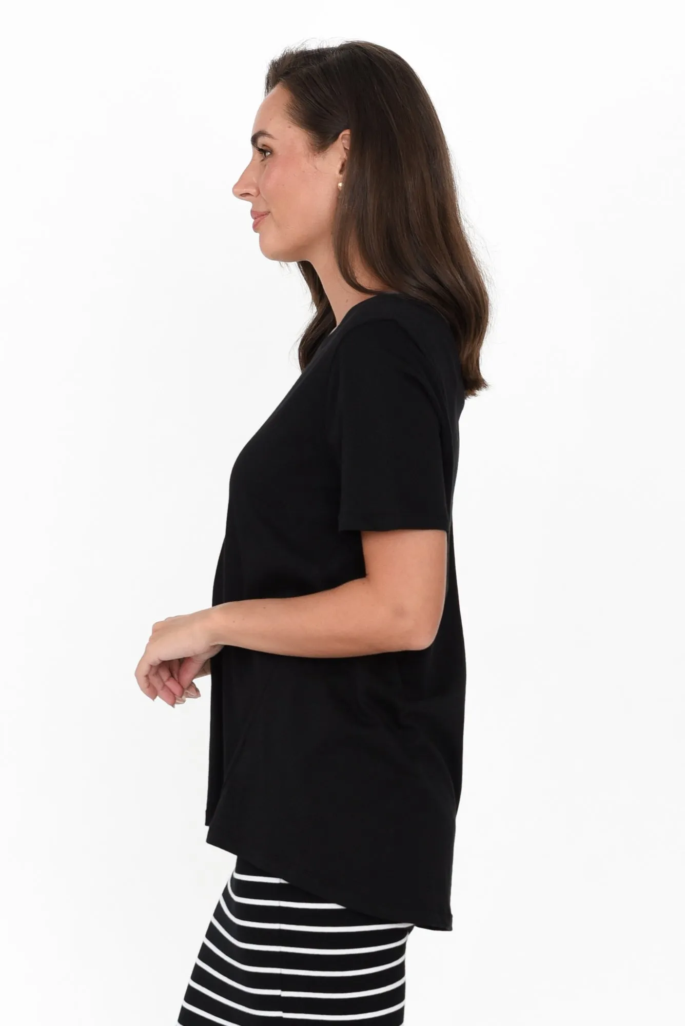 Hamilton Black Cotton Tee sold by Blue Bungalow product image thumbnail 3