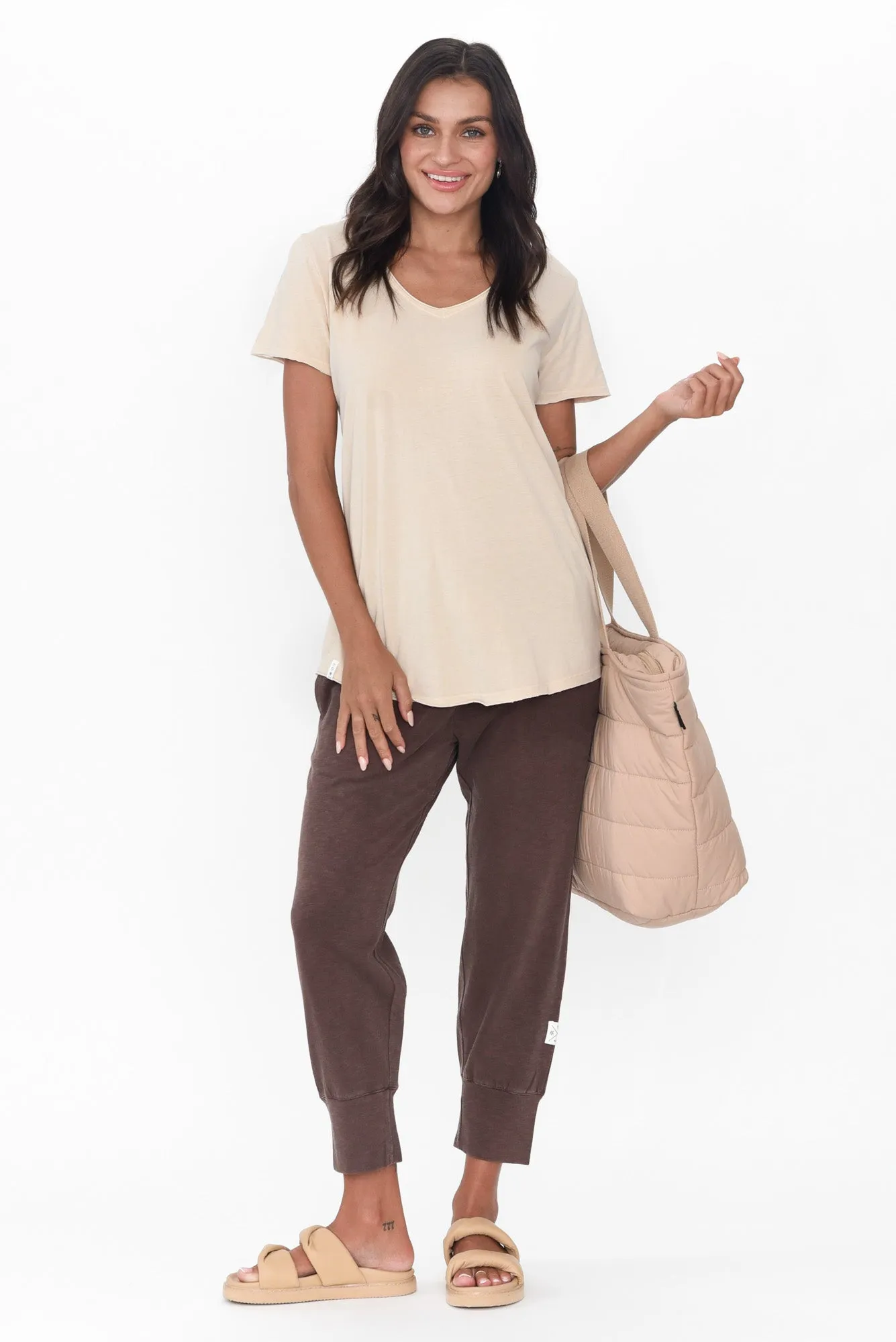 Natural Cotton Fundamental Vee Tee sold by Blue Bungalow product image thumbnail 3