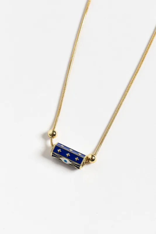 Beatriz Blue Eye Chain Necklace sold by Blue Bungalow