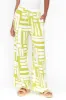 Burrows Green Abstract Wide Leg Pants sold by Blue Bungalow