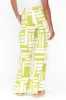 Burrows Green Abstract Wide Leg Pants sold by Blue Bungalow