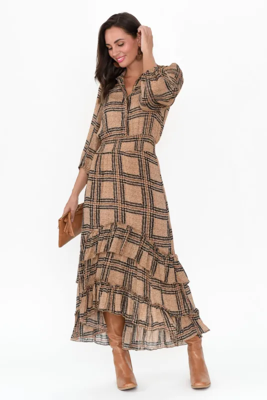 Something Beautiful Houndstooth Check Dress sold by Blue Bungalow