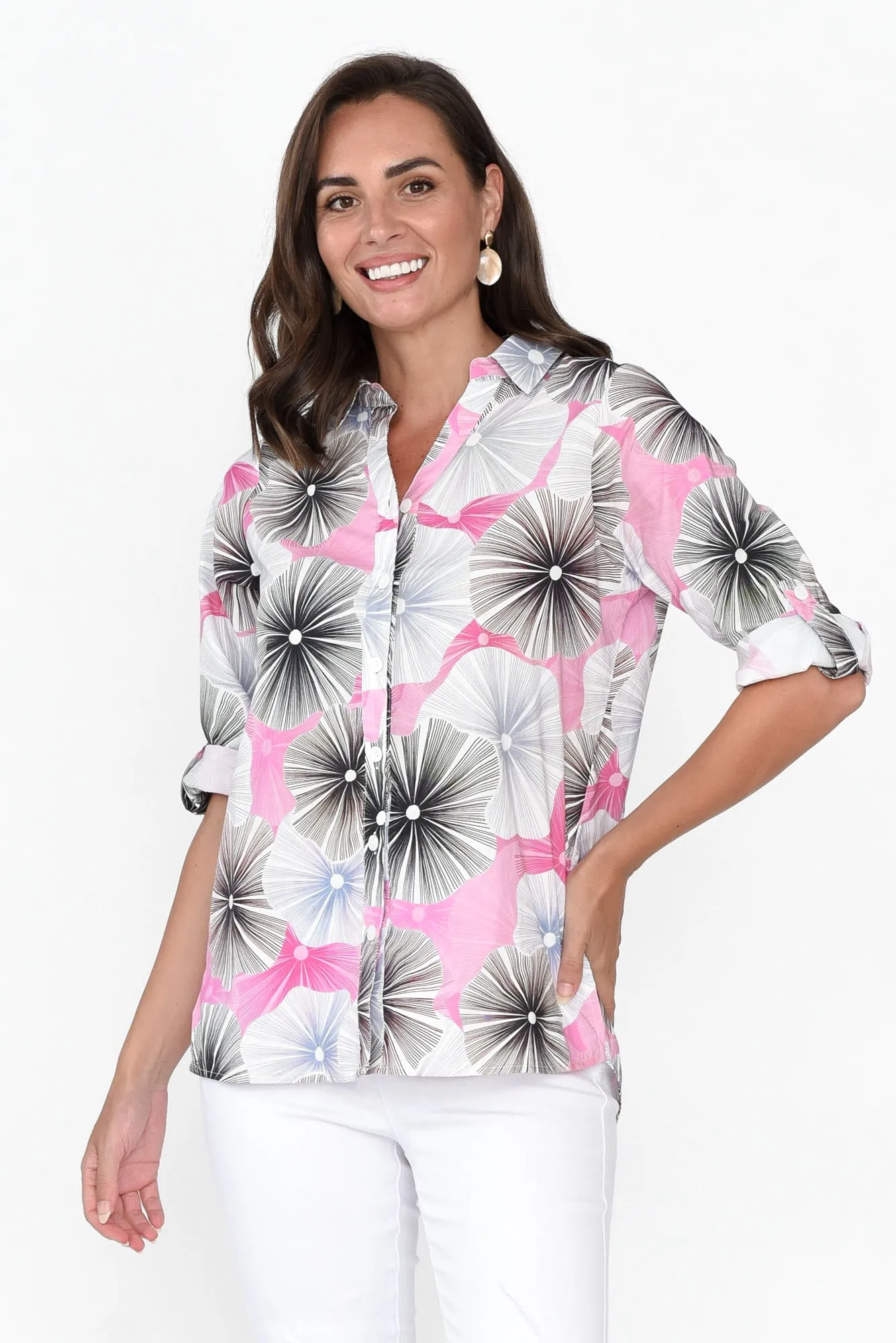Cybelle Blush Dandelion Cotton Shirt sold by Blue Bungalow product image thumbnail 2