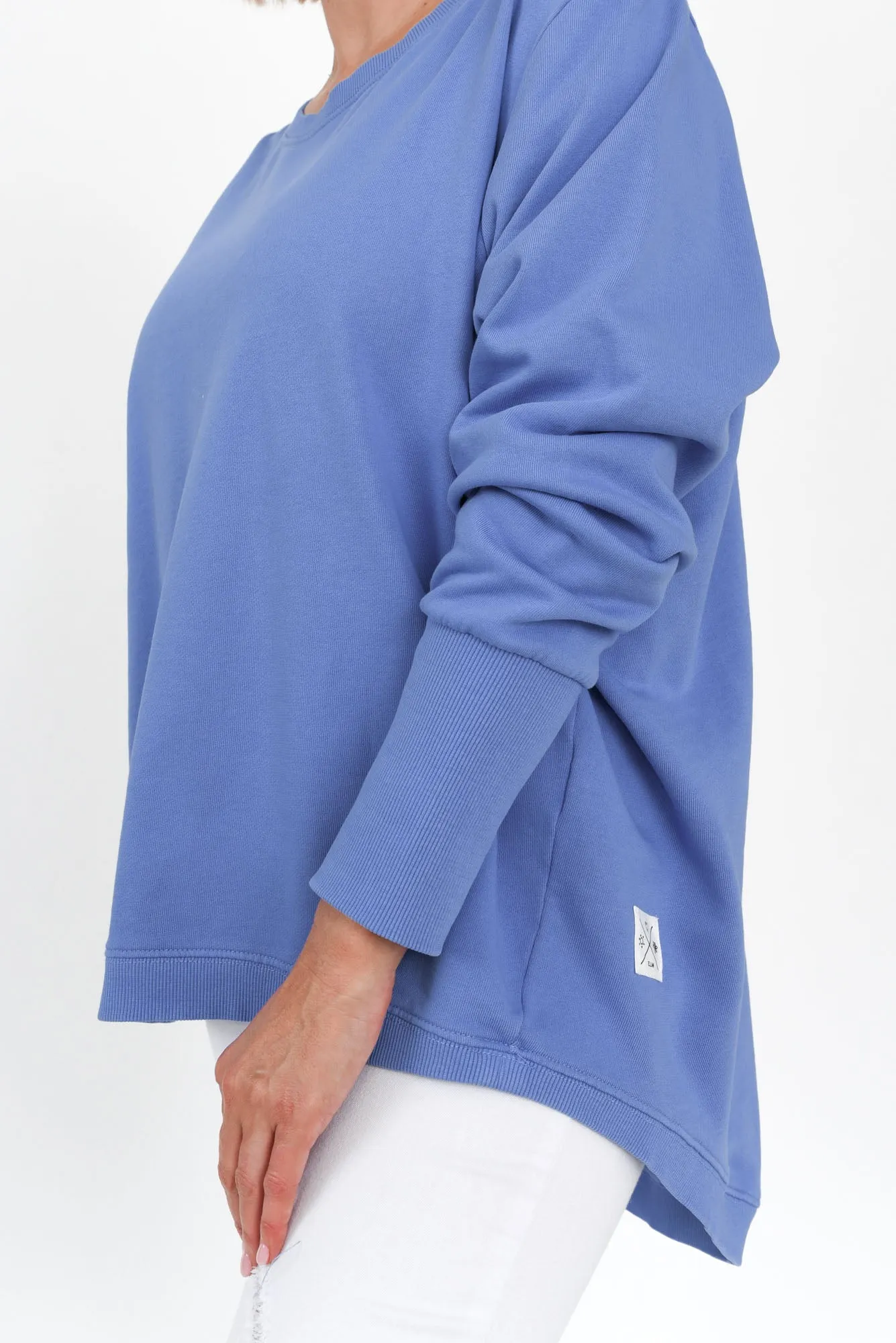 Divine Blue Cotton Crew Jumper sold by Blue Bungalow product image thumbnail 5